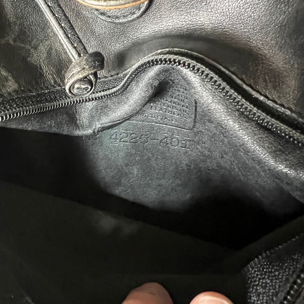 Coach VTG Black Leather Backpack Bucket Daypack USA Made 90s Rare PROJECT BAG - Picture 12 of 15